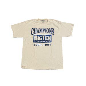 Vintage Rare Big Ten Conference 1997 Champs Shirt NCAA Basketball Football Sport